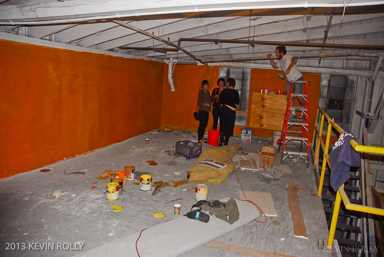 CREATING THE MEZZANINE'S WALL