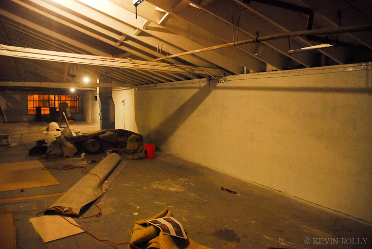 CREATING THE MEZZANINE'S WALL