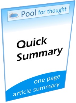 Pool For Thought article review quick summary guide download